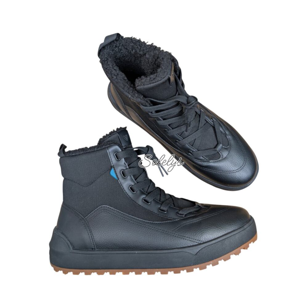 Vessi Alta Mens 10 High Top Waterproof Vegan Leather Dyma-Tex Boot Black Gum